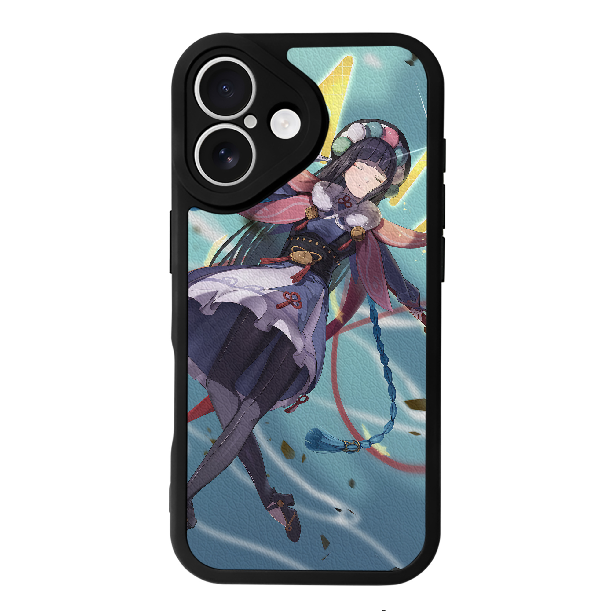 げんし神 genshin 【iPhone 16シリーズ対応】シリコンスマホケース（レザー調） 材質：シリコン